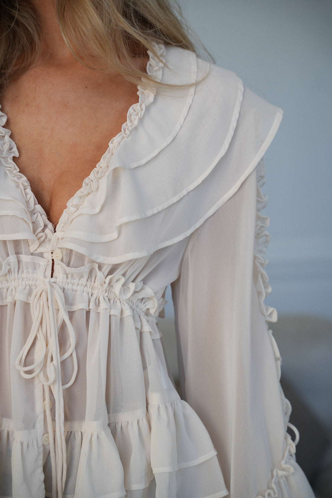 Karol crème - Blouse fluide