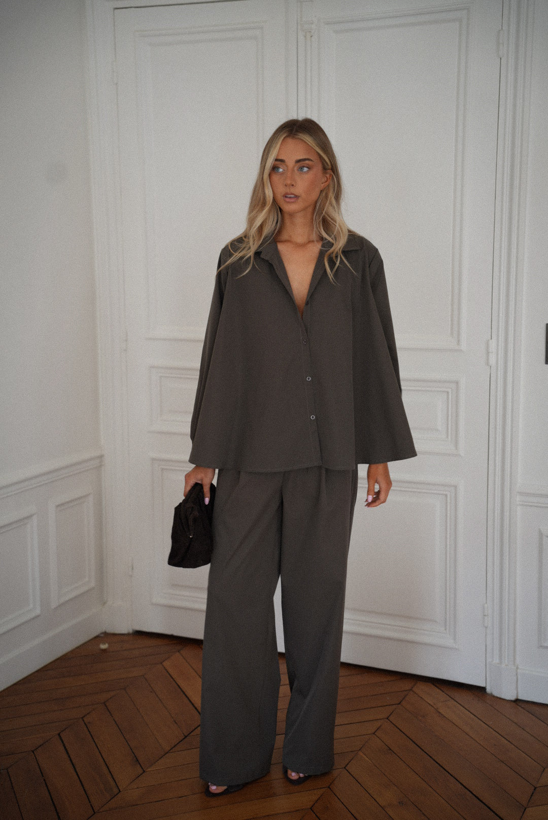 Orlanne kaki - Chemise ample